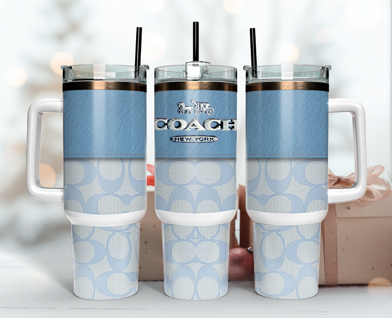 Coach Tumbler Wrap 40oz,Tumbler Wrap with Logo Fashion - Instant PNG File 56