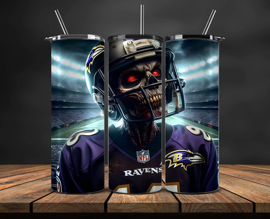 Baltimore Ravens Tumbler Wrap, NFL Trendy Tumbler 05