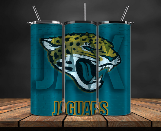Jacksonville Jaguars Tumbler Wrap, NFL Trendy Tumbler 05