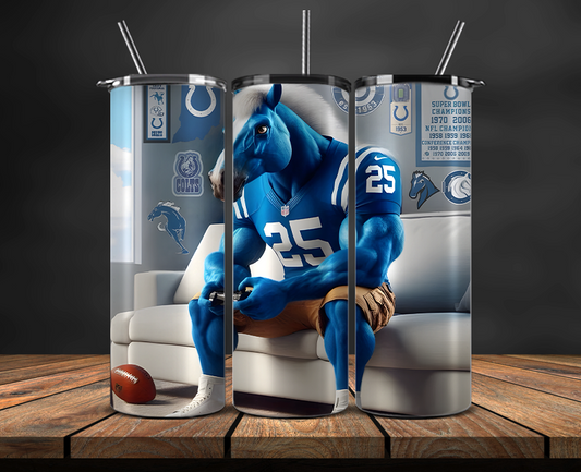 Indianapolis Colts Tumbler Wrap, NFL Trendy Tumbler 05