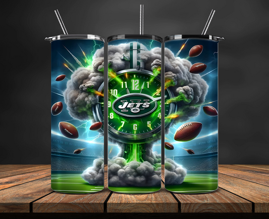 New York Jets Tumbler Wrap, NFL Trendy Tumbler 05