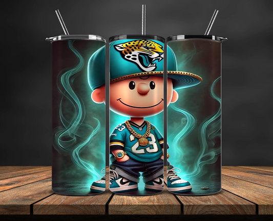 Jacksonville Jaguars Tumbler Wrap, NFL Trendy Tumbler 06