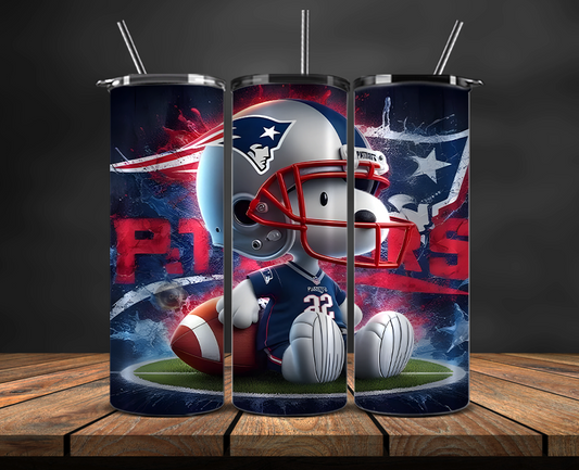 New England Patriots Tumbler Wrap, NFL Trendy Tumbler 06