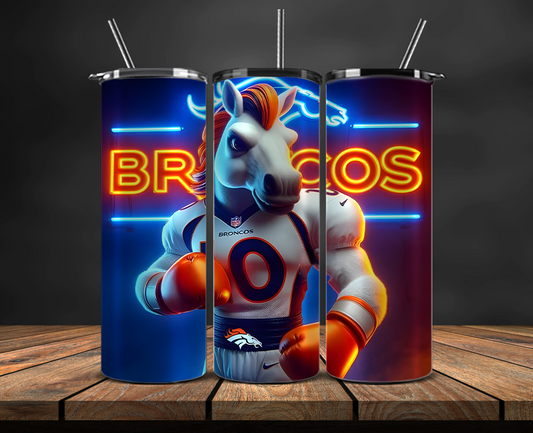 Denver Broncos Tumbler Wrap, NFL Trendy Tumbler 06