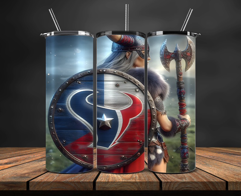 Houston Texans Tumbler Wrap, NFL Trendy Tumbler 06