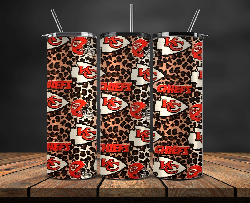 Kansas City Chiefs Tumbler Wrap, NFL Trendy Tumbler 06