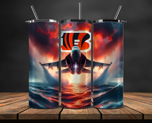 Cincinnati Bengals Tumbler Wrap, NFL Trendy Tumbler 06