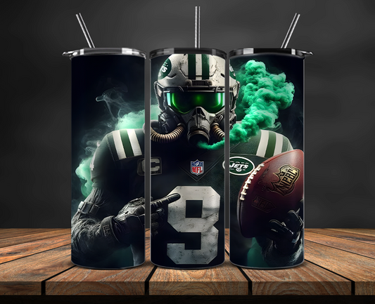New York Jets Tumbler Wrap, NFL Trendy Tumbler 06