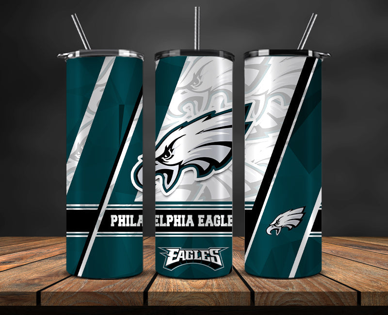 American football themed tumbler wrap design for 20oz skinny tumbler, sports fan style