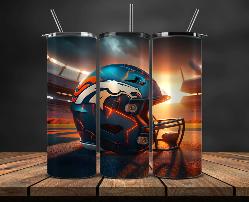 Denver Broncos Tumbler Wrap, NFL Trendy Tumbler 07