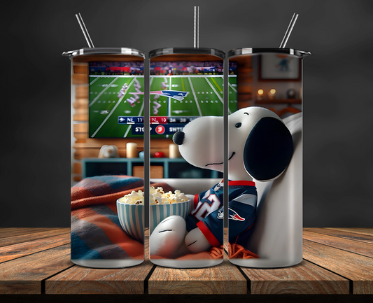 New England Patriots Tumbler Wrap, NFL Trendy Tumbler 07