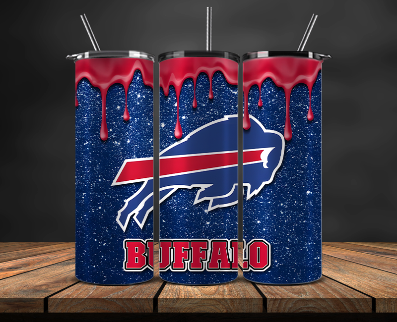 Buffalo Bills Tumbler Wrap, NFL Trendy Tumbler 07
