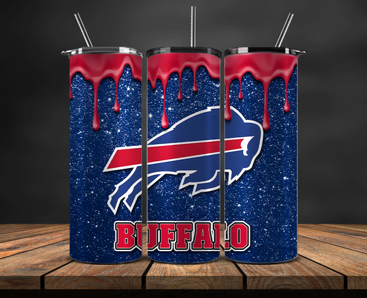 Buffalo Bills Tumbler Wrap, NFL Trendy Tumbler 07