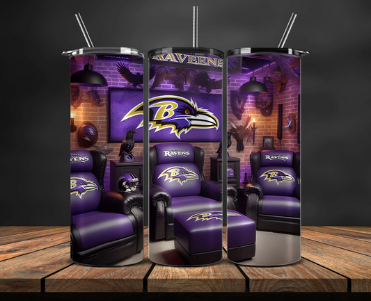 Baltimore Ravens Tumbler Wrap, NFL Trendy Tumbler 07
