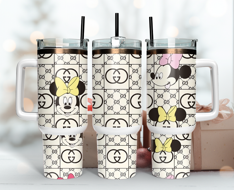 Gucci Tumbler Wrap 40oz,Tumbler Wrap with Logo Fashion - Instant PNG File 80