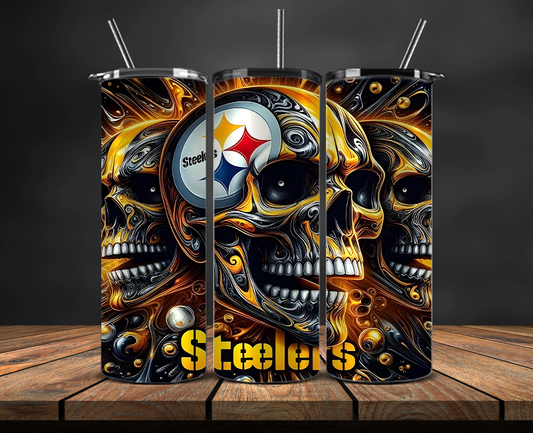 Pittsburgh Steelers Tumbler Wrap, NFL Trendy Tumbler 08