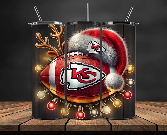 Kansas City Chiefs Tumbler Wrap, NFL Trendy Tumbler 08