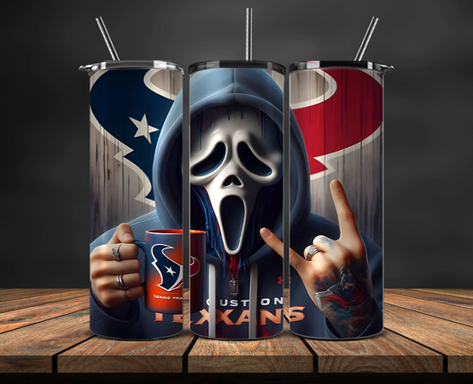 Houston Texans Tumbler Wrap, NFL Trendy Tumbler 08