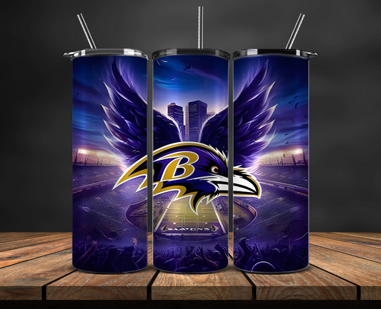 Baltimore Ravens Tumbler Wrap, NFL Trendy Tumbler 08