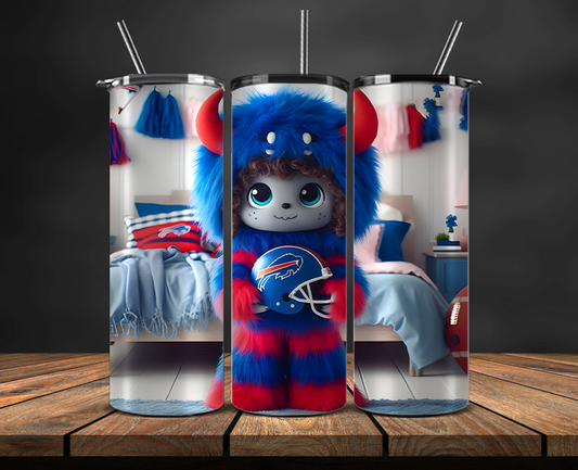Buffalo Bills Tumbler Wrap, NFL Trendy Tumbler 08