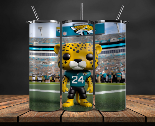 Jacksonville Jaguars Tumbler Wrap, NFL Trendy Tumbler 08