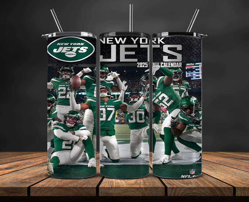 New York Jets Tumbler Wrap, NFL Trendy Tumbler 09