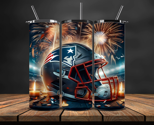 New England Patriots Tumbler Wrap, NFL Trendy Tumbler 09