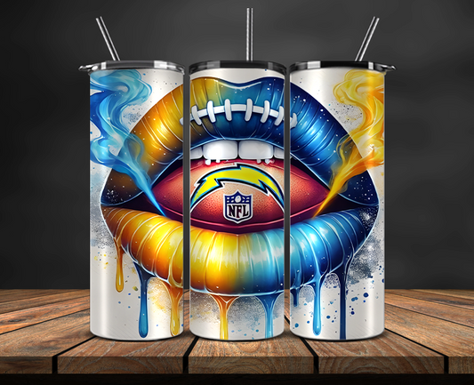 Los Angeles Chargers Tumbler Wrap, NFL Trendy Tumbler 09