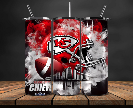 Kansas City Chiefs Tumbler Wrap, NFL Trendy Tumbler 09