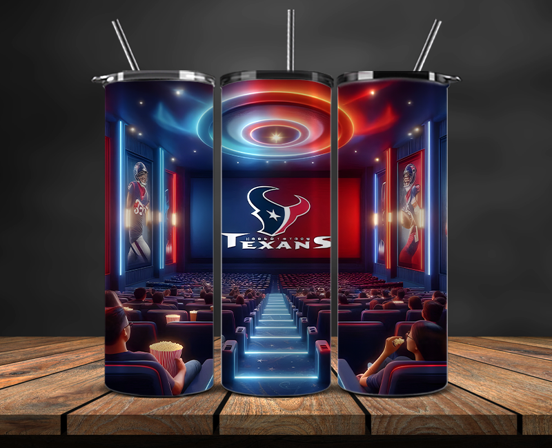 Houston Texans Tumbler Wrap, NFL Trendy Tumbler 09