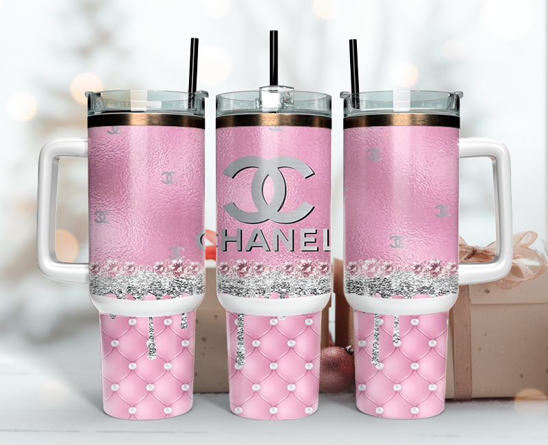Chanel Tumbler Wrap, Chanel Tumbler Png, Chanel Logo, Luxury Tumbler Wraps