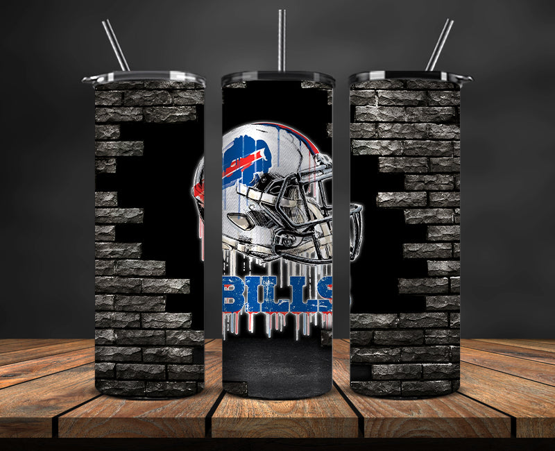 Buffalo Bills Tumbler, BillsLogo Tumbler 20oz ,NFL Football 20oz LUG- 100