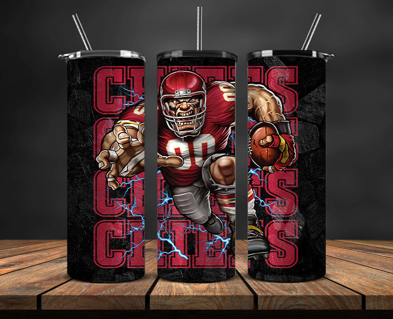 Kansas City Chiefs Tumbler, Chiefs Logo Tumbler 20oz ,NFL Season 2023 LUF- 105