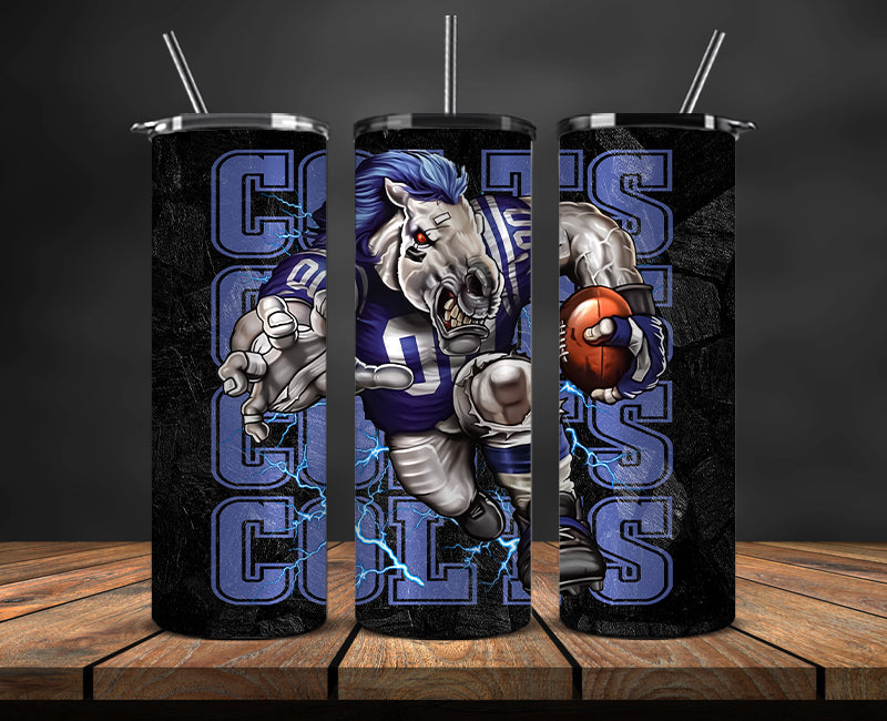 Indianapolis Colts Tumbler, Colts Logo Tumbler 20oz ,NFL Season 2023 LUF- 106