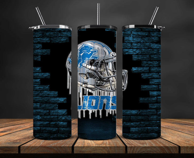 Detroit Lions Tumbler, DetroitLogo Tumbler 20oz ,NFL Football 20oz LUG- 107