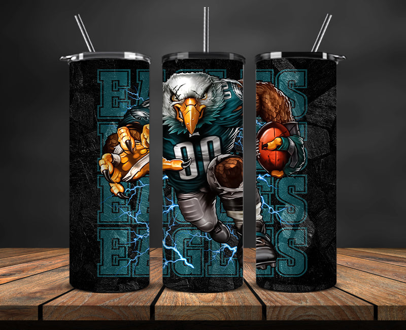 Philadelphia Eagles Tumbler, Eagles Logo Tumbler 20oz ,NFL Season 2023 LUF- 109