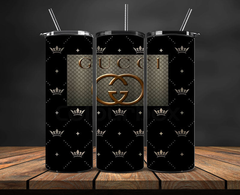 Gucci Tumbler Wrap, Gucci Tumbler Png, Gucci Logo, Luxury Tumbler Wraps, Logo Fashion Design 109
