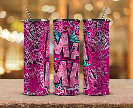 Mother's Day Tumbler Wrap Png, Mom Tumbler, Mother Tumbler,Mother's Day Skinny Tumbler 10