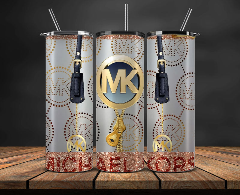 MK Tumbler Wrap, MK Tumbler Png, MK Logo , Luxury Tumbler Wraps, Logo Fashion Design 10