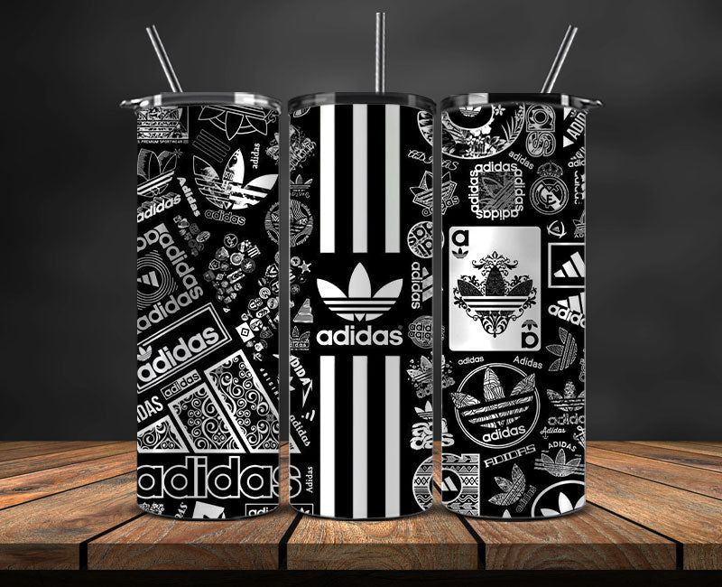Adidas Tumbler Wrap, Adidas Tumbler Png, Adidas Logo, Luxury Tumbler Wraps, Logo Fashion Design 111