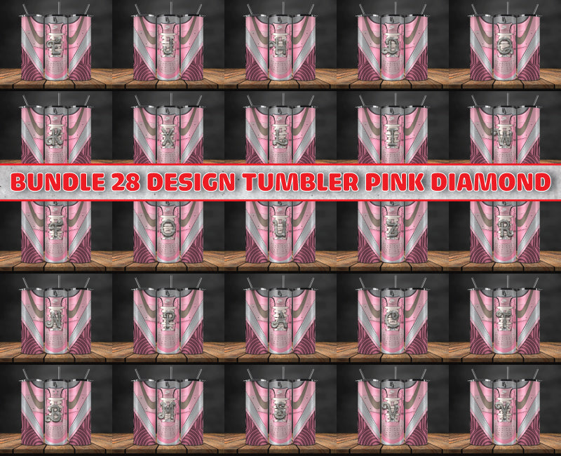 Bundle 28 Design Tumbler Pink Diamond Sneaker Tumbler Wrap, Alphabet Sneaker Tumbler Wrap 114