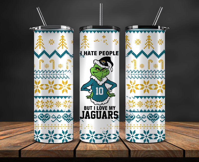 Jacksonville Jaguars Christmas Tumbler 20oz,NFL Merry Christmas 20oz, NFL Christmas Tumbler 20oz 114