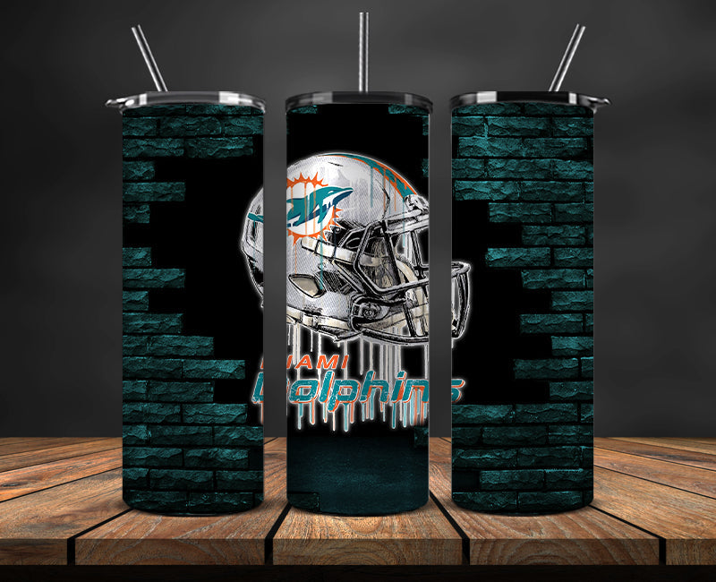 Miami Dolphins Tumbler, DolphinsLogo Tumbler 20oz ,NFL Football 20oz LUG- 116