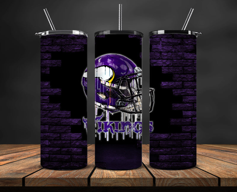 Minnesota Vikings Tumbler, VikingsLogo Tumbler 20oz ,NFL Football 20oz LUG- 117