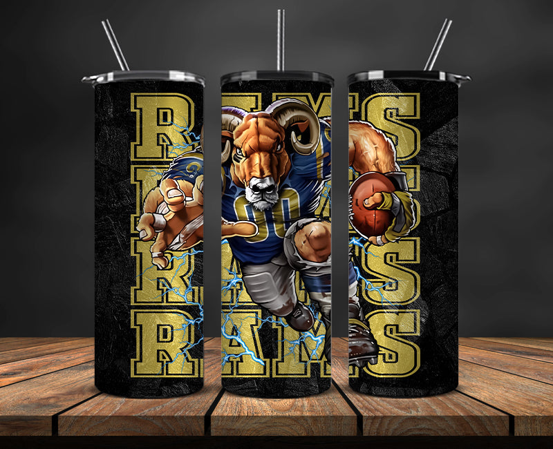 Los Angeles Rams Tumbler, Rams Logo Tumbler 20oz ,NFL Season 2023 LUF- 117