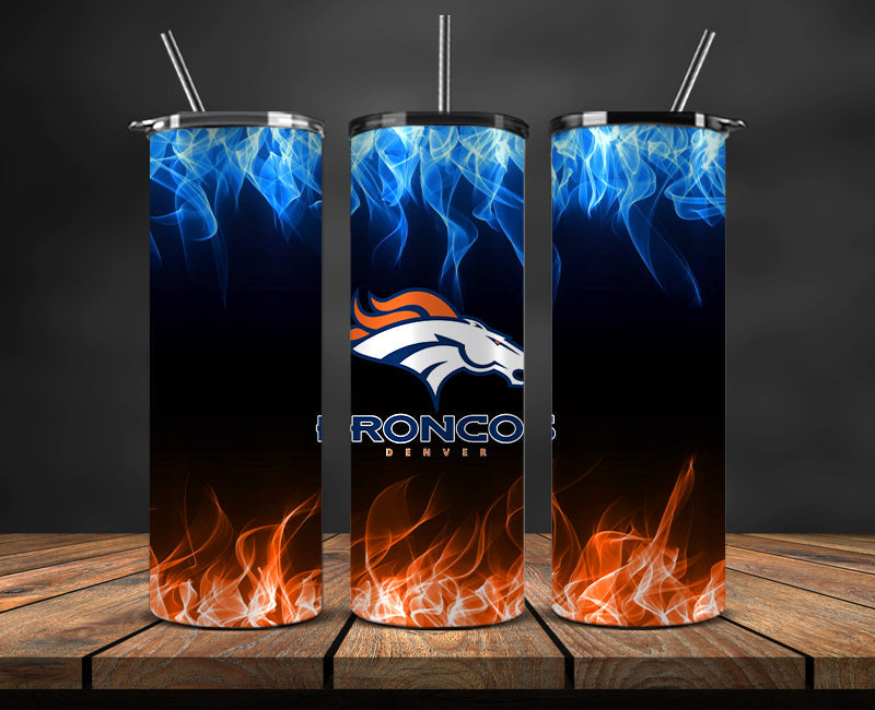 Broncos Tumbler Wrap , Tumbler 20oz with fire effect 11