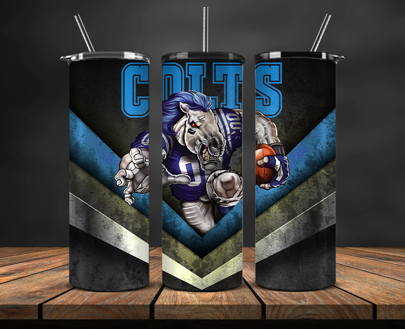 Indianapolis Colts Tumbler, Colts Logo Tumbler 20oz ,NFL Season 2023 LUG- 11