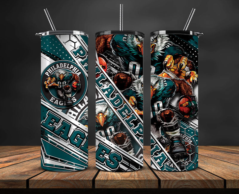 Eagles Football Tumbler 20oz ,Football Tumbler 20oz ,Sport Tumbler 20oz LUD- 11