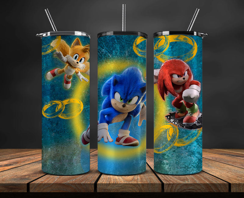 Sonic Tumbler 20oz Png, The Hedgehog Tumbler Wrap, Tumbler Wrap ,Sonic Tumbler Wrap 11