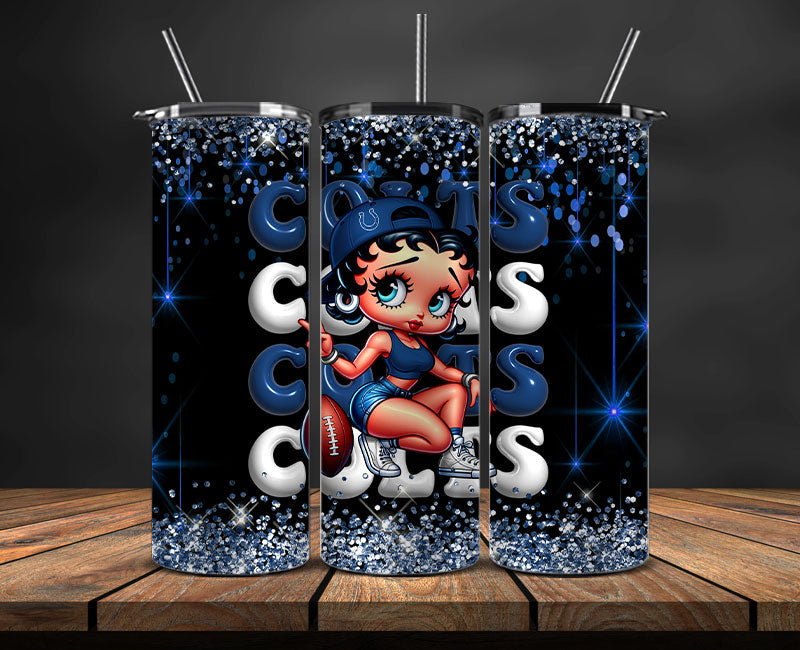 Indianapolis Colts Tumbler Wraps, NFL Tumbler By AI, AI Tumbler Wrap 11